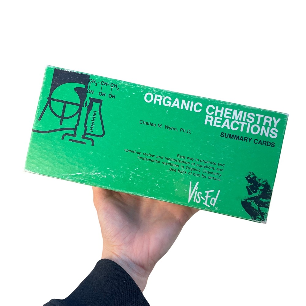 Vis-Ed Organic‎ Chemistry Reactions Summary Cards Study Kit 1990